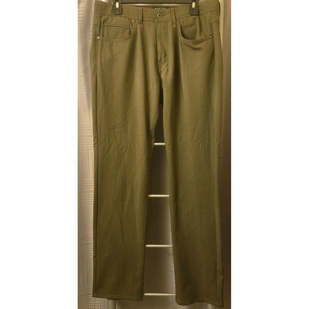 Ballin Pants Mens 32 Brown Crescent Modern Fit Stretch Chino Casual Fits 32x34